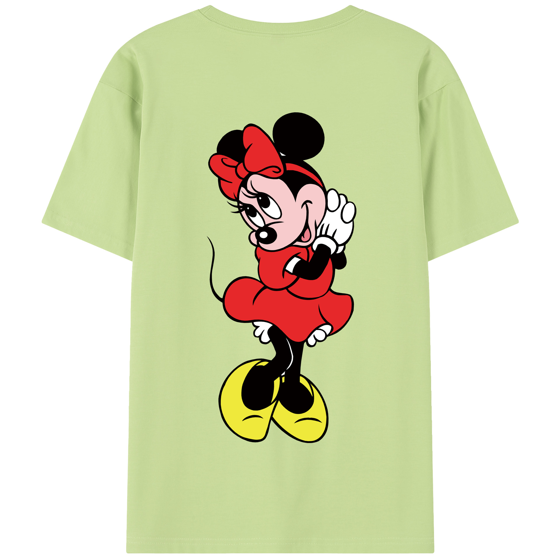 （画像用） ミッキーマウス Mickey Mouse 綿100％半袖Tシャツ（背面プリント）